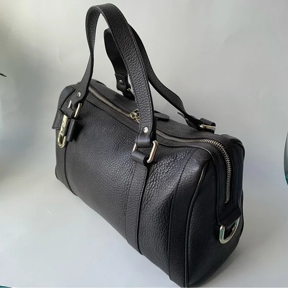 Gucci Leather Handbag Dark Brown Authentic - Picture 3 of 16